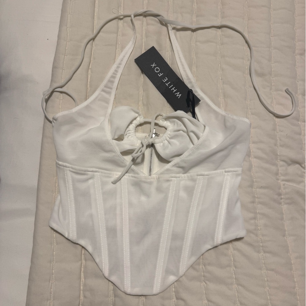 White fox corset